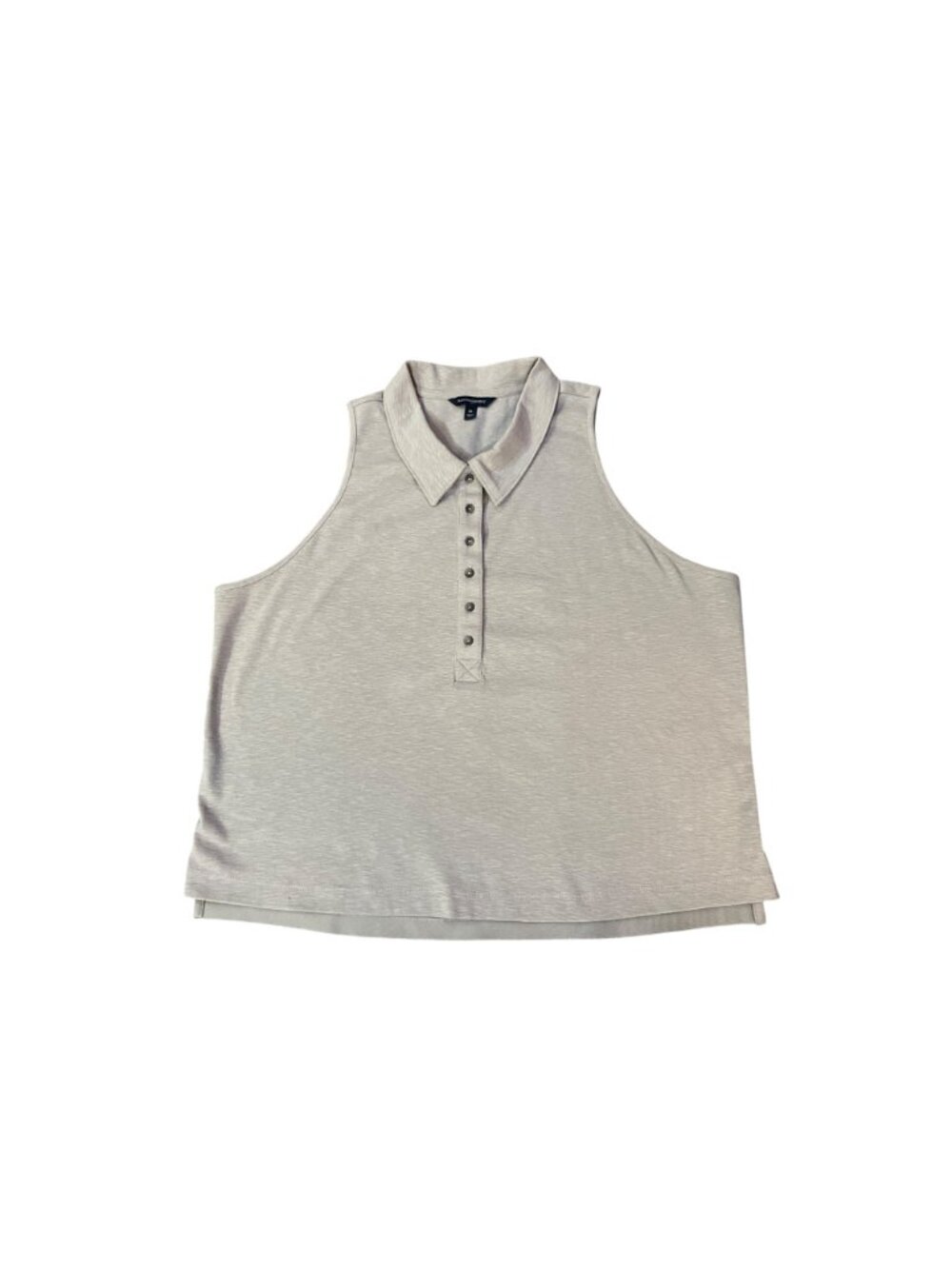 Banana Republic Women’s XL Cotton Stretch Sleeveless Polo Boxy Top Used - Picture 3 of 13